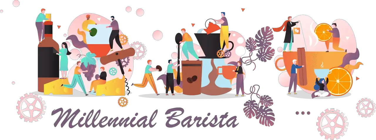 Millennial Barista Logo