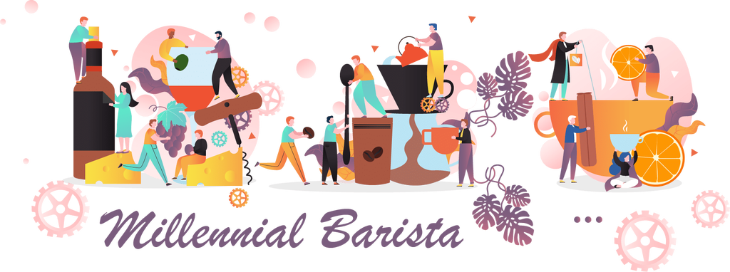 Millennial Barista Logo